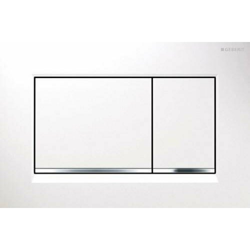 фото Кнопка смыва geberit sigma 30 24.6 см белый/глянцевый хром