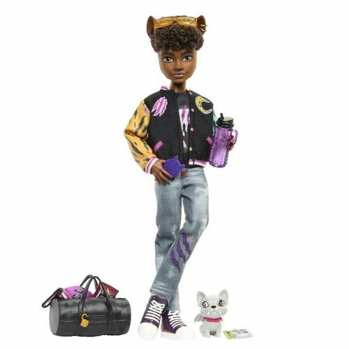 Monster High Doll, Clawd Wolf Doll With Pet And Accessories - Кукла Монстер Хай Клоуд Вульф, с домашним животным и аксессуарами HNF65