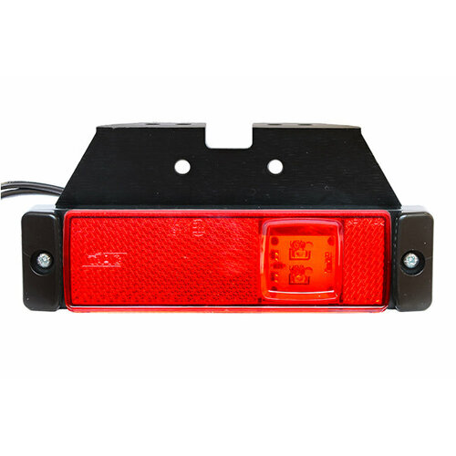 фото Фонарь габаритный led 12-24v, красный (116х32мм, 2-светодиода, с кронштейном, m720307, m551444) at