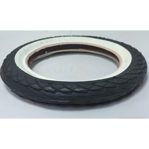 kugoo c1 покрышка 12 1 2х2 1 4 62 203 original Покрышка 12 1/2х2 1/4 (62-203) SA-206 Deli Tire №008135 БЕЛАЯ полоса