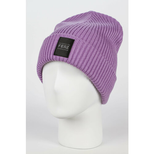 шапка размер 56 59 бежевый Шапка Ferz, размер 56-59, фиолетовый