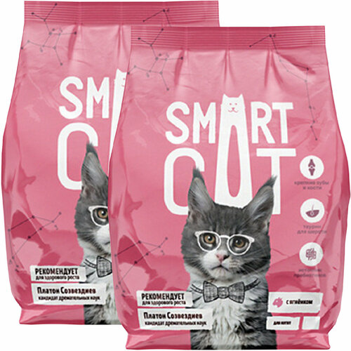 SMART CAT для котят с ягненком (0,4 + 0,4 кг)