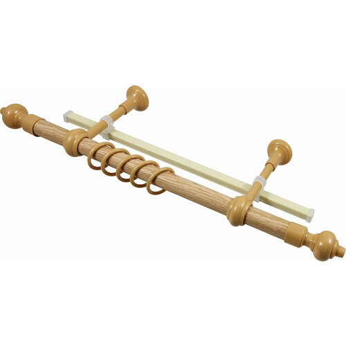 Карниз для штор Legrand Кантри настенный двухрядный ясный дуб 160 см 699₽