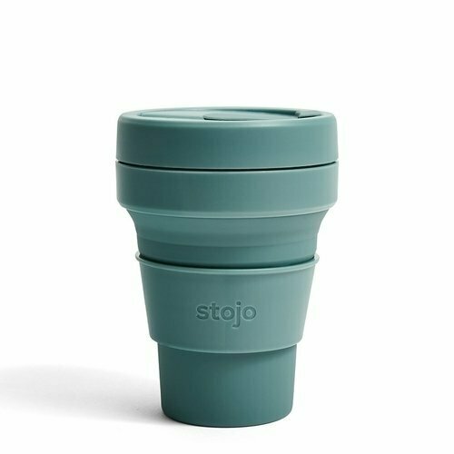 Стакан складной Stojo Pocket Cup Eucalyptus, 355 мл, эвкалипт