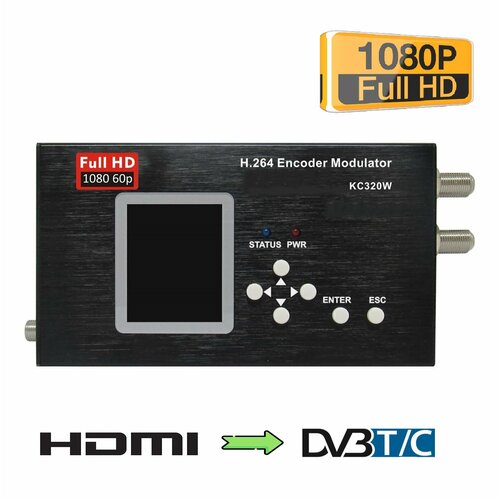 Модулятор комбинированный HDMI в DVB-C/T KC320WCT (1080 60P) ( mhd001 terra, mhd003 terra)