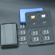 Кейс для карт памяти SD, Micro, металлический ,16 предметов водонепроницаемый