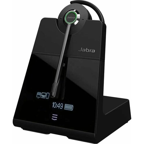 Гарнитура Jabra Engage 75 Convertible, для компьютера, накладные, bluetooth, моно, черный / серебристый [9555-583-111]