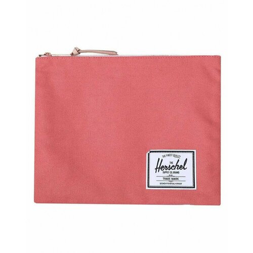 фото Сумка клатч herschel, фактура тиснение, коралловый