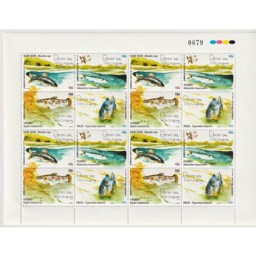 Почтовые марки Уругвай 2005г. Рыбы реки Уругвай Рыбы MNH почтовые марки уругвай 2005г 2 я годовщина смерти либер серегни политики mnh