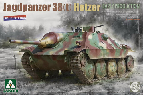 Изображение товара 2170X Takom Самоходное орудие Jagdpanzer 38(t) Hetzer (ранняя версия) 1/35