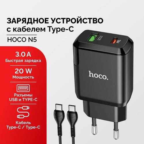 Зарядное устройство 3A 20W с кабелем TYPE-C