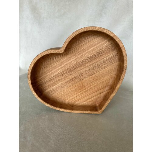 Поднос в форме сердца ДУБ Большой L 26529545 см 3900₽