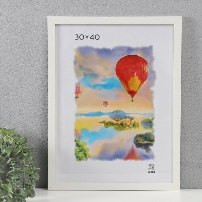 фото Фоторамка МДФ (100) 30х40 см, цвет белый