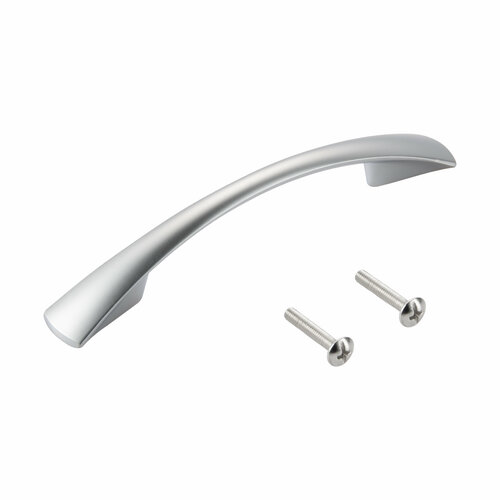 фото Мебельные ручки-скобы edson 1052 satin chrome 96 mm (комплект 2 штуки)