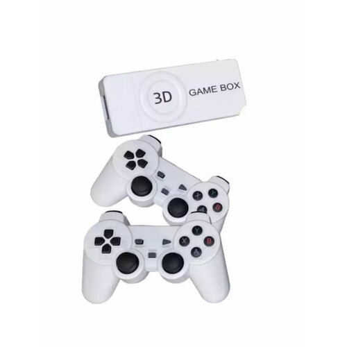 игровая приставка game stick gamebox 64 gb 4k портативная консоль ретро консоль Игровая консоль приставка 3D GAMEBOX 4K 64 GB, Портативная приставка для детей 2 беспроводных джойстика