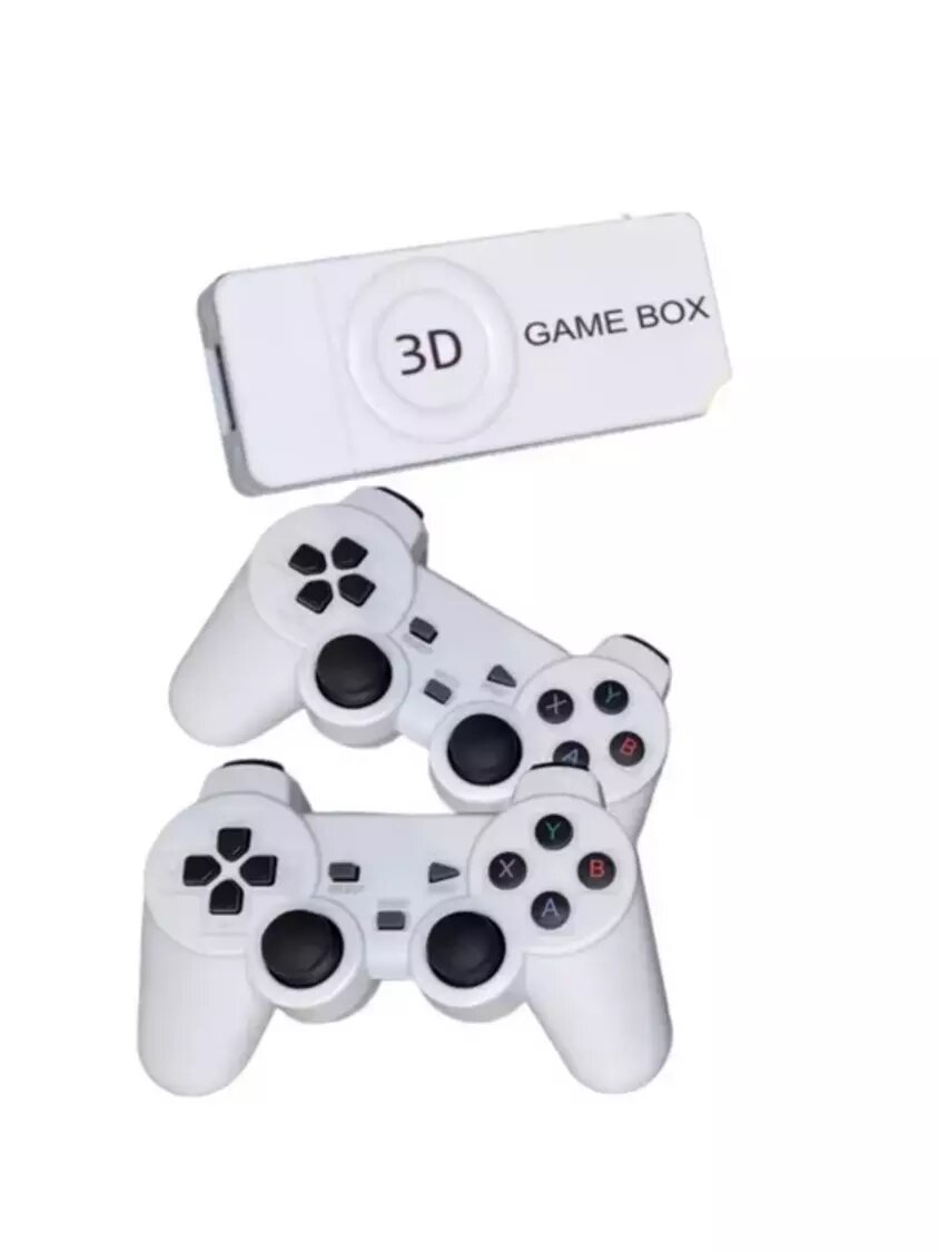 Игровая консоль приставка 3D GAMEBOX 4K 64 GB, Портативная приставка для детей 2 беспроводных джойстика