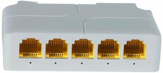 POE-удлинитель активный (Ethernet) 1000Мб/с разветвитель 4-портовый на DIN-рейку | ORIENT SWP-104-1000
