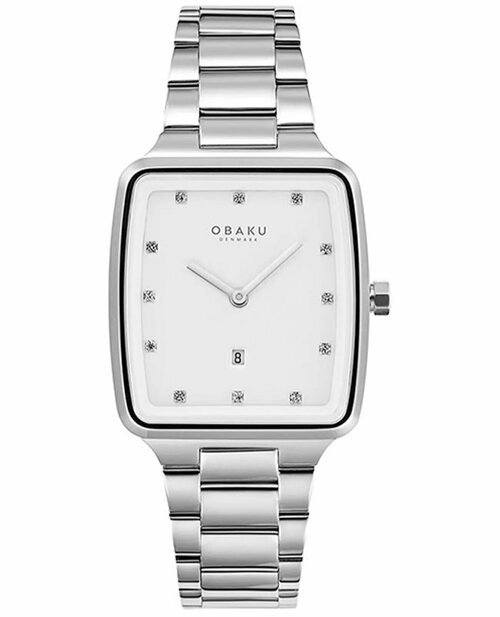 Наручные часы OBAKU, серебряный, белый