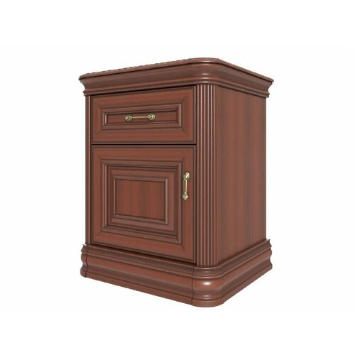 Тумба прикроватная «Василиса» (с дверью и ящиком), махагон
