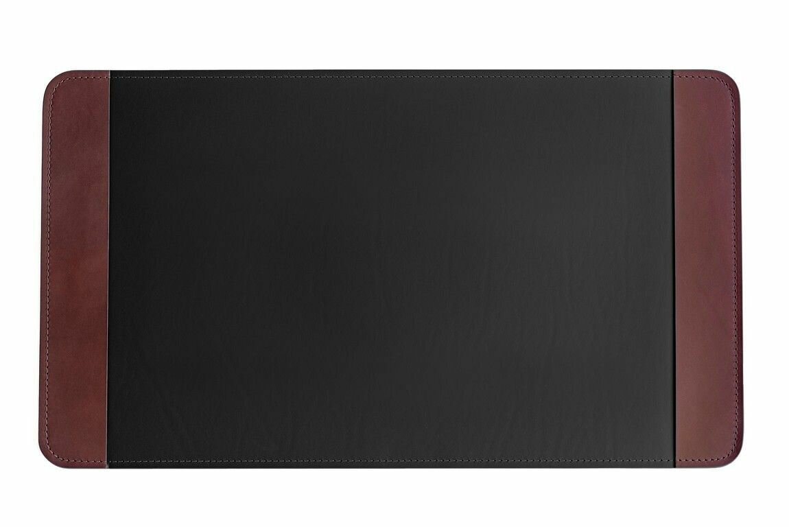 фото BUVARDO Настольный кожаный коврик / Бювар из натуральной кожи с накладками brown extra