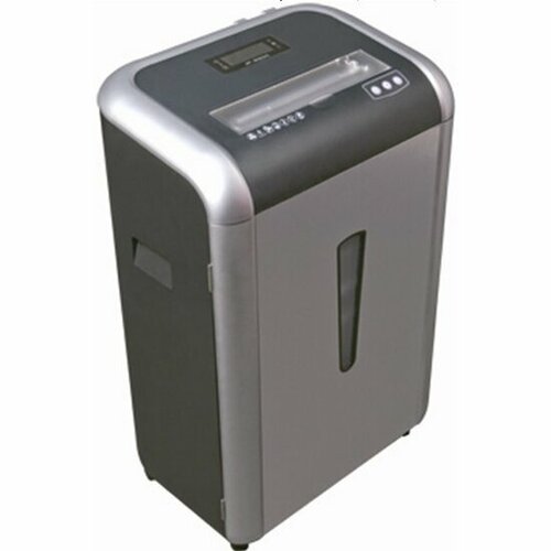 Уничтожитель документов Bulros 850С 2x10мм (чёрный/серебро дверь, контур)