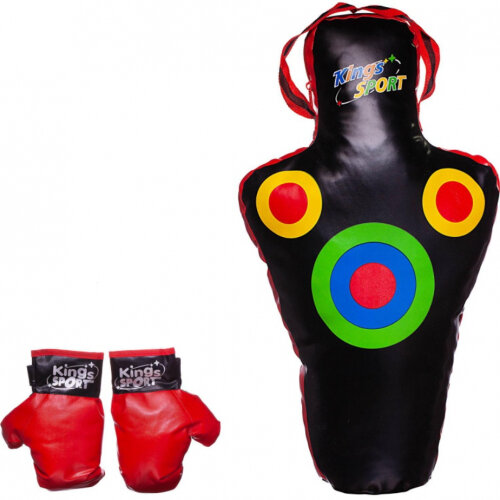 Боксерский набор Junfa WA-C9445 Груша с мишенями и перчатки 64х14,5х32 см