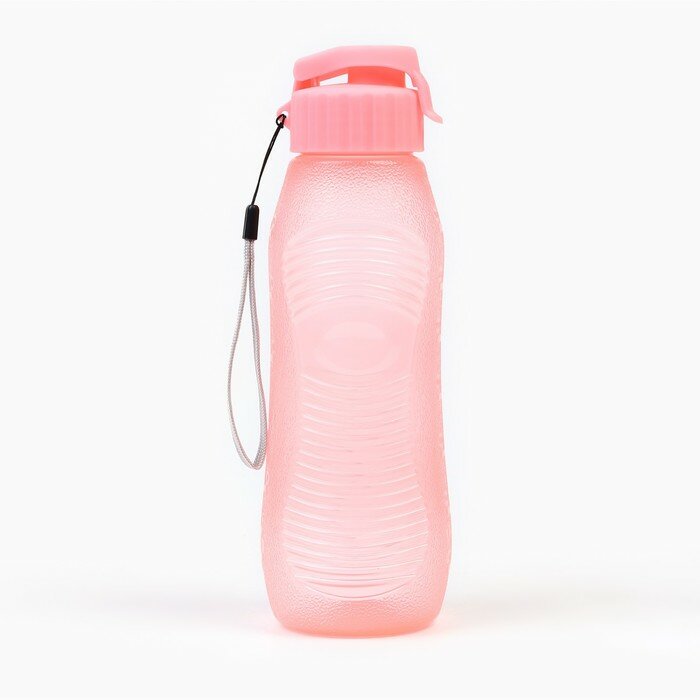 Бутылка для воды, 600 мл, 6.6 х 23 см, розовая 9755301