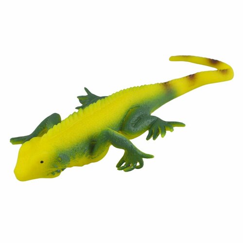 Ящерица тянучка антистресс 19 см, резиновая игрушка для детей