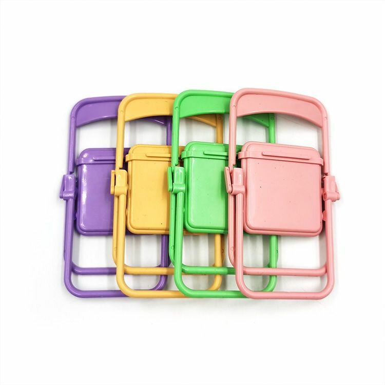 Супер-компактная складная подставка для телефона "Креселко" - набор из 4 штук разных цветов
