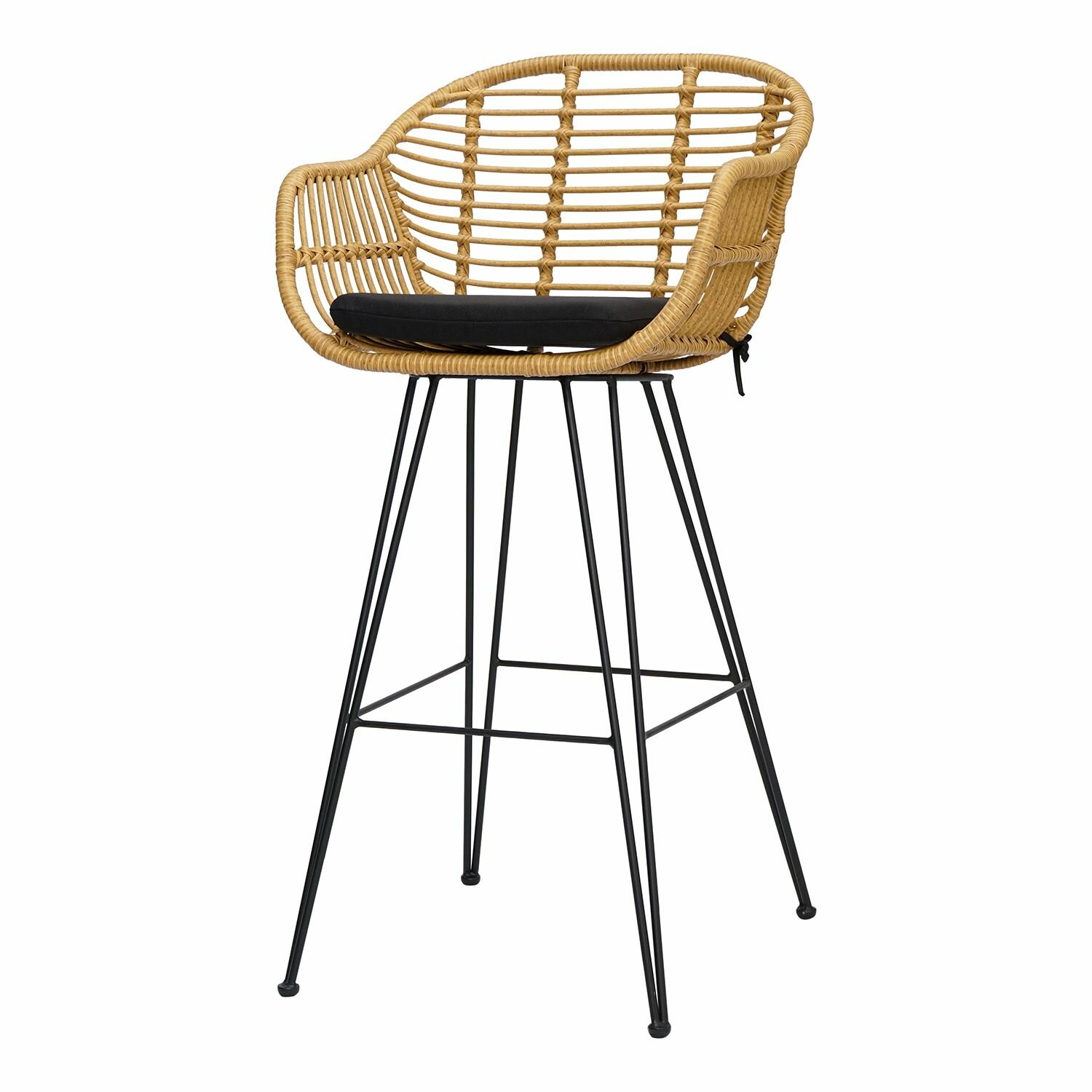 Стул барный Vetle Bent, ротанг