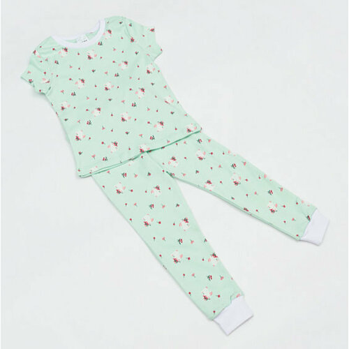 Пижама Linas Baby, размер 98/104, бирюзовый, зеленый