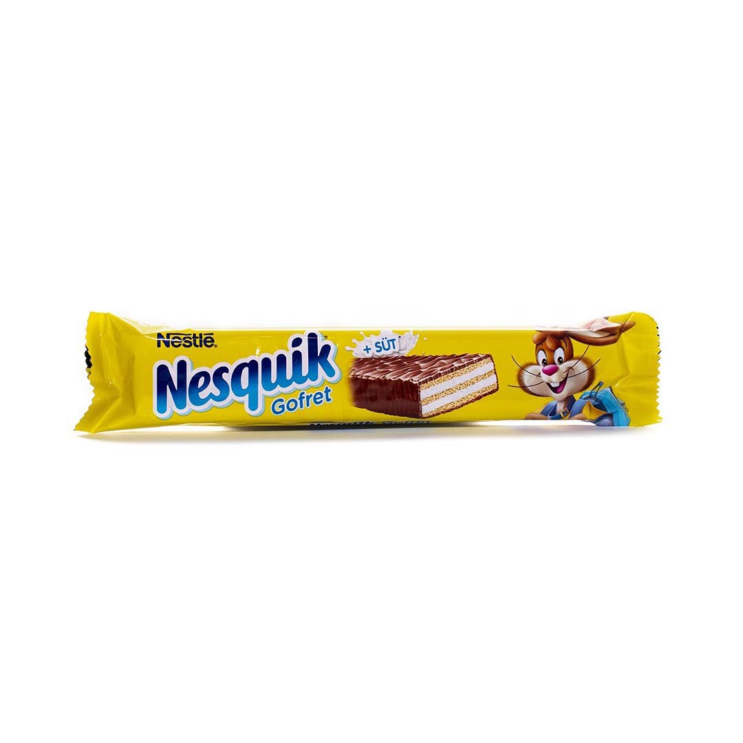 Батончик вафельный Nesquik в молочном шоколаде, 26,7гр 30 штук