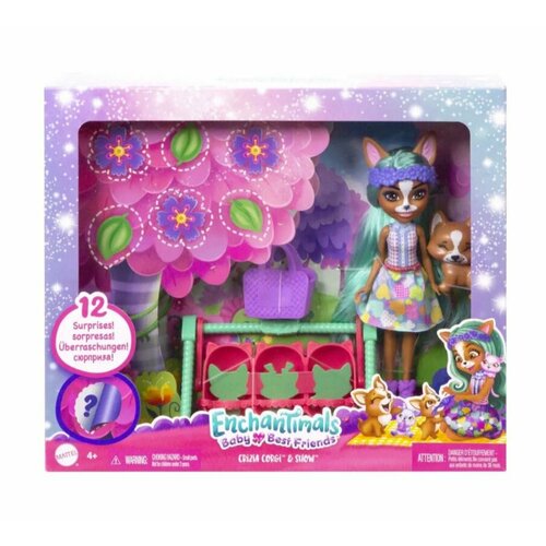 Игровой набор Enchantimals Корги Криция с малышами HLK86