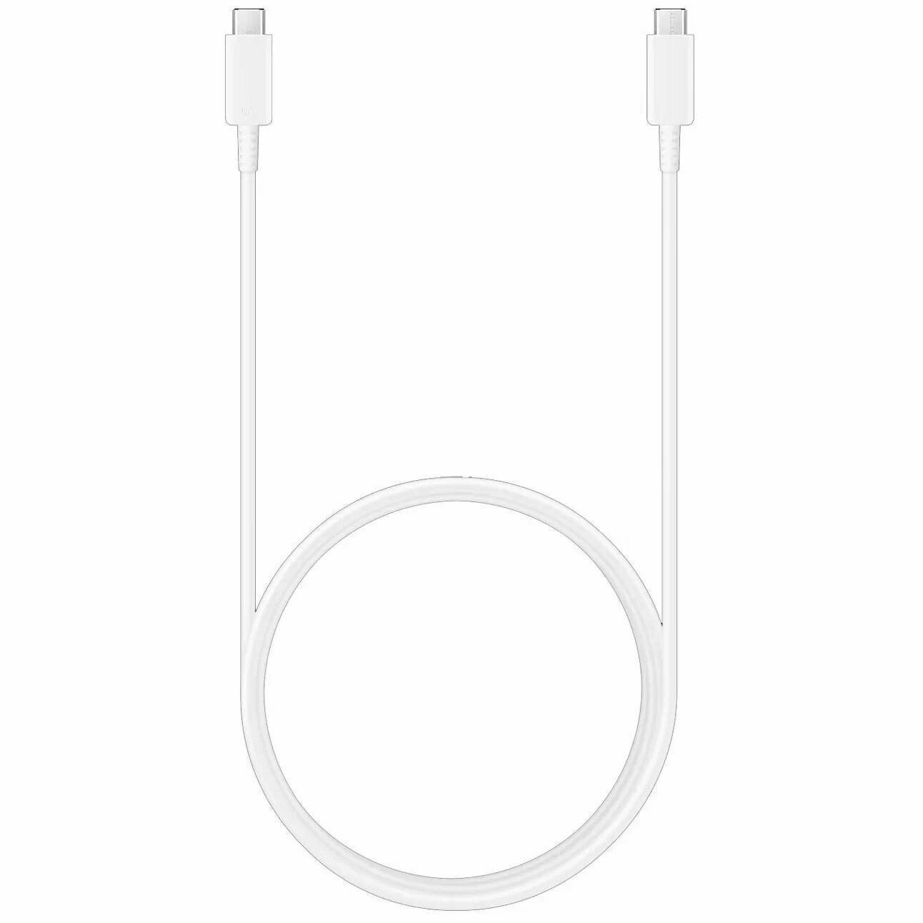 Зарядное устройство Samsung Cable USB-C на USB-C, 3А, 1.8м, белый