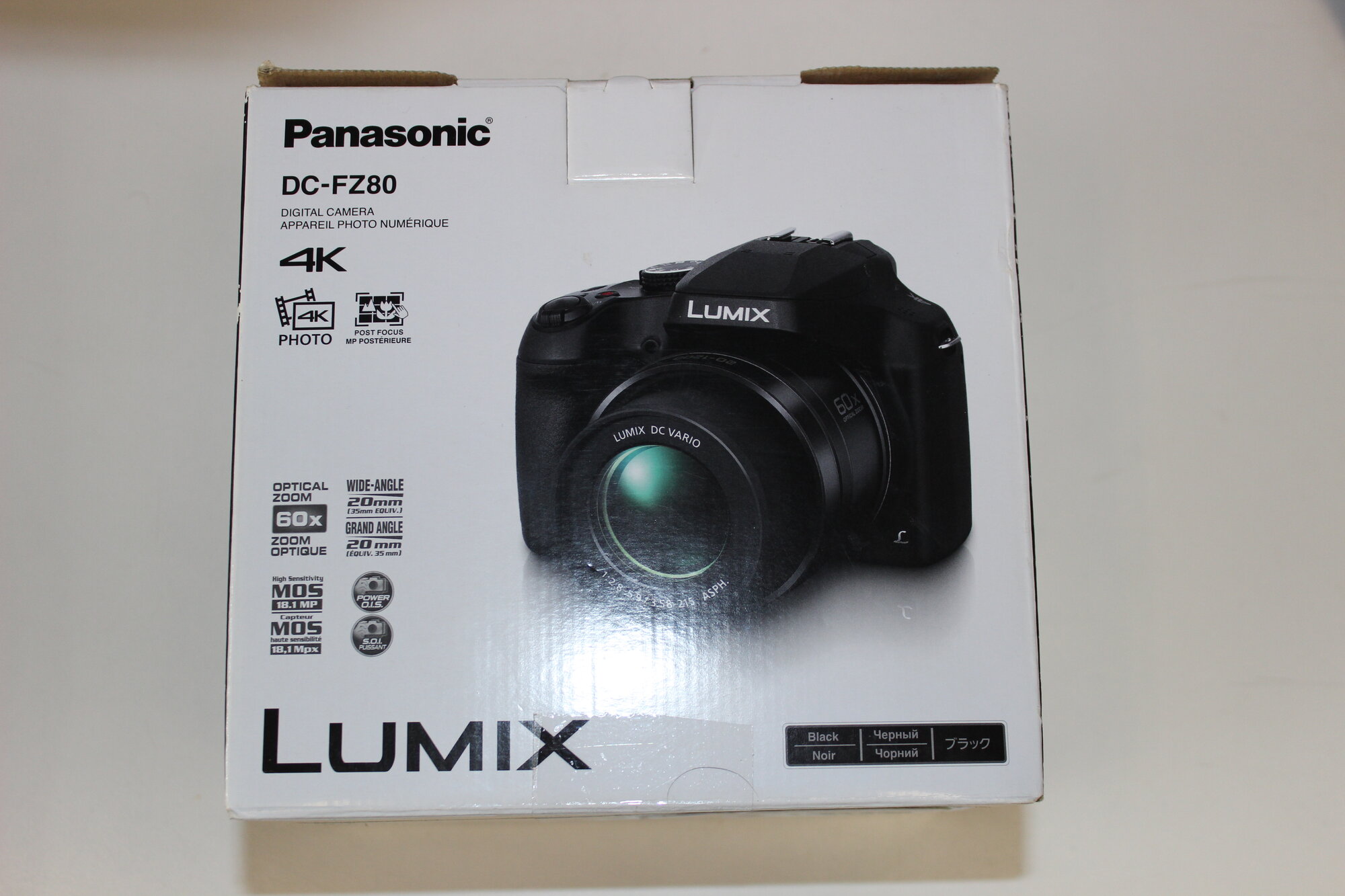 Фотоаппарат Panasonic Lumix DC-FZ80, черный