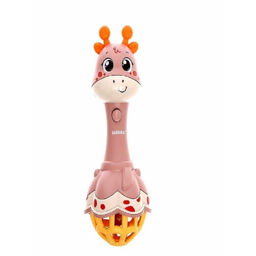 Музыкальная игрушка Веселый Жирафик, яркая погремушка для малышей