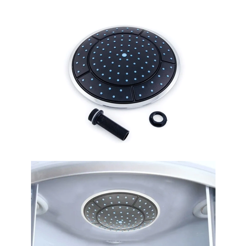 Верхний тропический душ диаметром 240 мм для душевой кабины Цвет лейки - черный 673₽