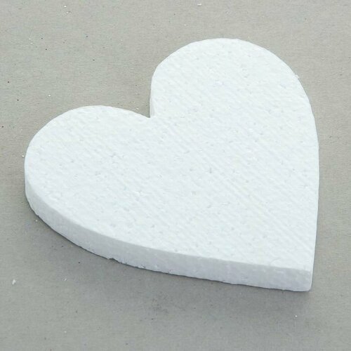 Заготовка из пенопласта Сердце плоское 10 х 1 см 348₽