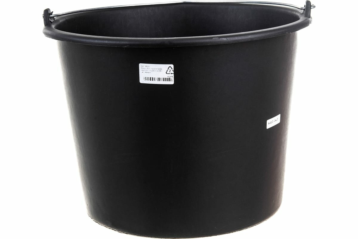 Тара. ру Ведро 20л. строительное, круглое, с ручкой металл цв. чёрный 26222