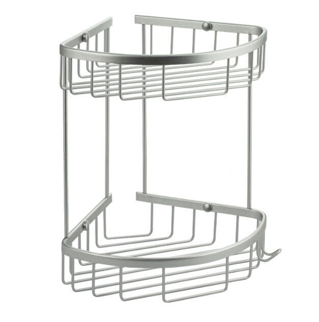 Полочка угловая санакс 75061 сатин овальная двойная