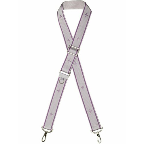 Ремень для сумки 701404 см фурнитура серебро широкий текстиль 399₽