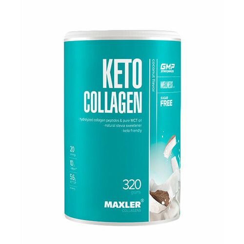 Коллаген Keto Collagen Maxler 320 г (Ваниль) hvmn keto collagen фундук 455 г 16 унций
