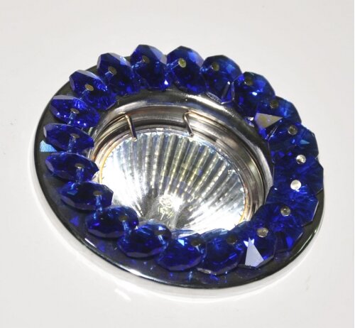 фото 8001-MR16-5.3-Bl-Ch Светильник точечный синий-хром