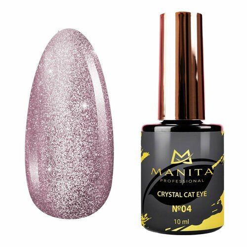 Гель-лак Manita Professional Гель-лак для ногтей с эффектом кошачьего глаза / Crystal Cat Eye №04, 10 мл