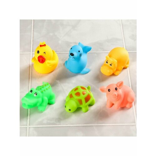 Набор игрушек для игры в ванне Любимые животные6 шт 528₽