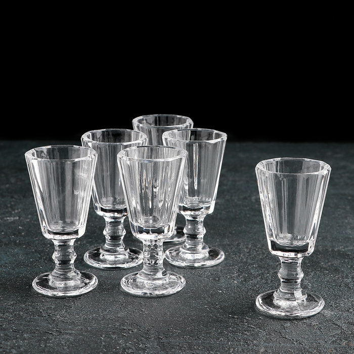 фото Набор рюмок-лафитников хрустальных, 20 мл, 6 шт