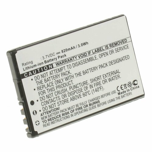 Аккумуляторная батарея iBatt iB-A1-M314 820mAh для телефонов, смартфонов Gresso аккумуляторная батарея для телефона gresso nokia bl 4ct 820mah