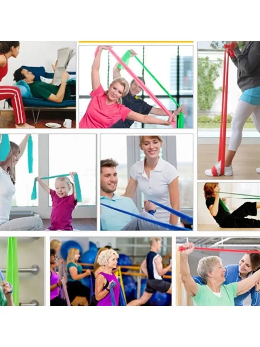 Эспандер ленточный резинка для фитнеса STELLYX, розовый, 150 см — фото 1