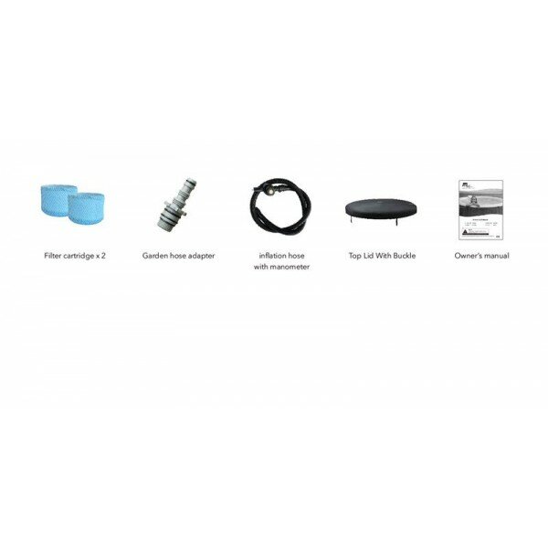 Спа-Бассейны СПА-бассейн MSPA COMFORT Bergen Round Bubble Spa 224х70см, 1120л, круглый, аэромассаж (C-BE082)