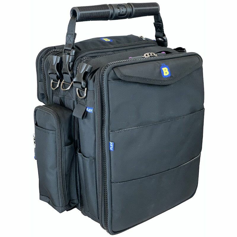 Сумка BrightLine bag B7, органайзер для пилотов+тележка, синтетика, цвет чёрный, 39x28 см